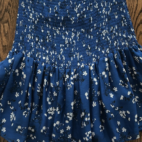 Blue floral print Zara summer mini dress - Picture 4 of 4